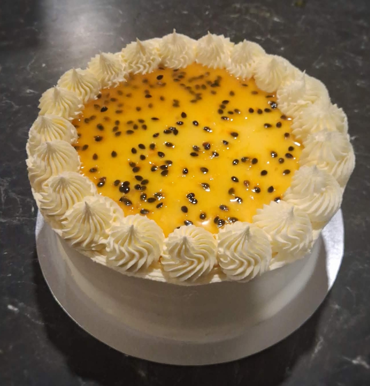 Vanilla & Passionfruit Cake
